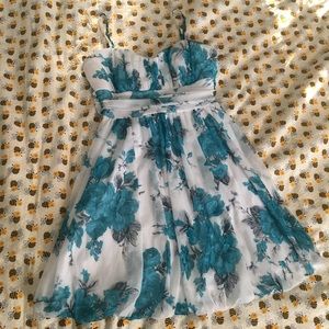 👗 Floral bubble-hem dress